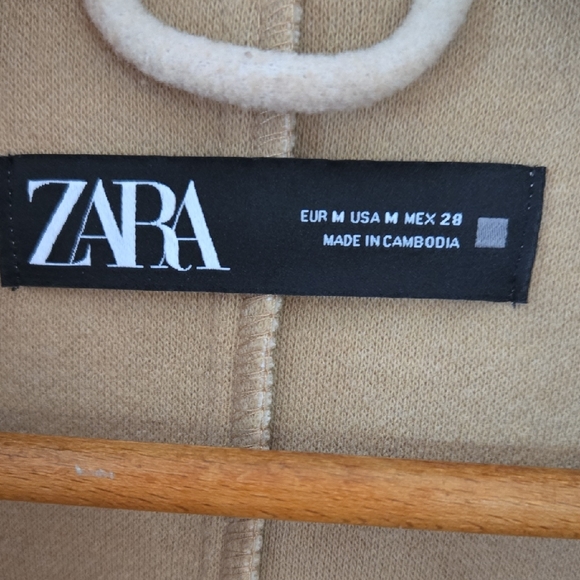 Zara Light Tan Button-Up Jacket - Picture 3 of 7